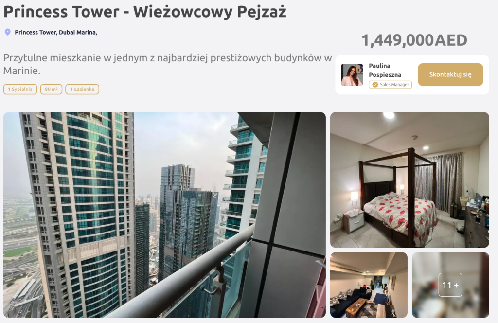 Nieruchomość w Dubai Marina