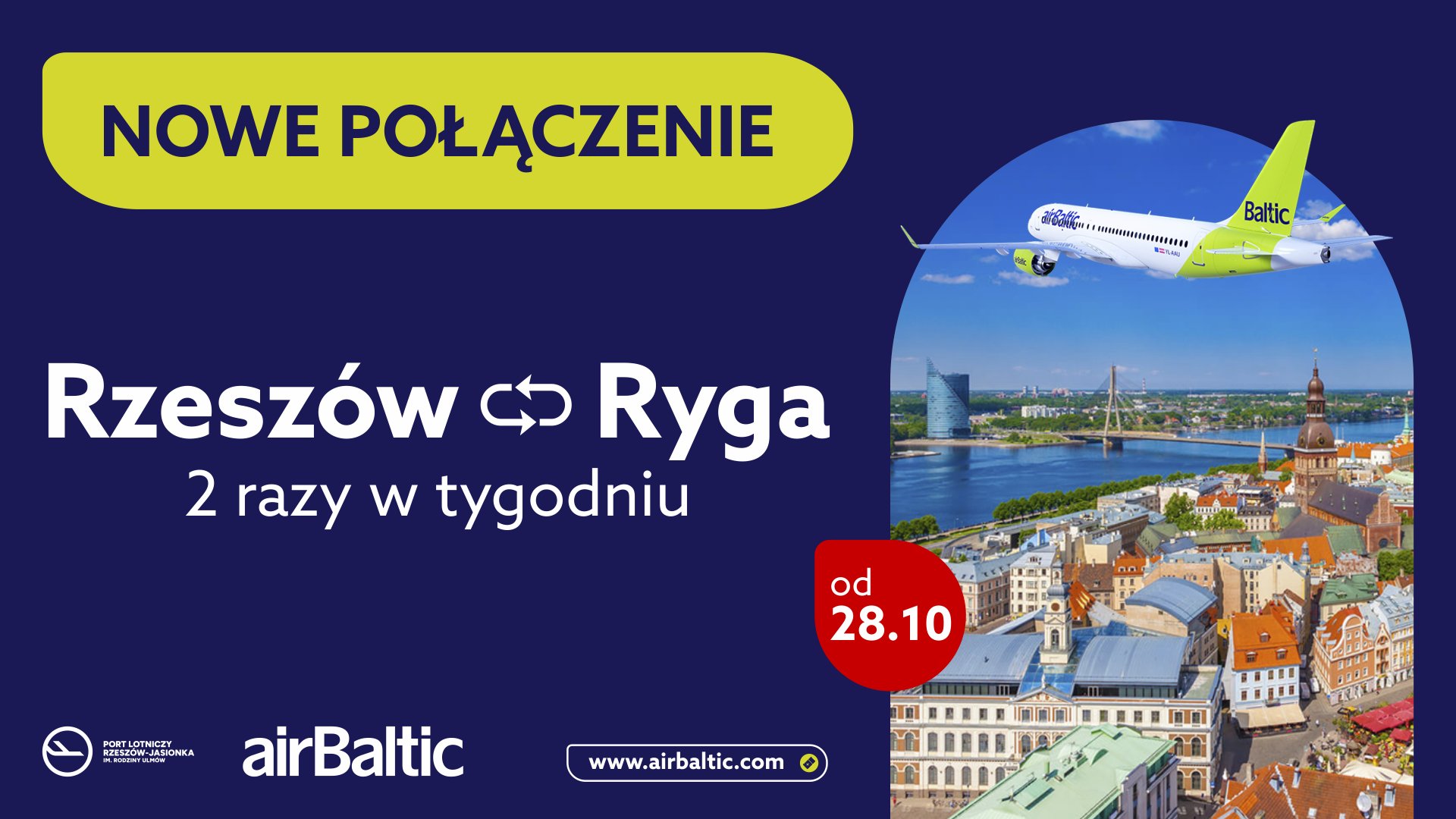 airbaltic uruchomi loty z rygi do rzeszowa